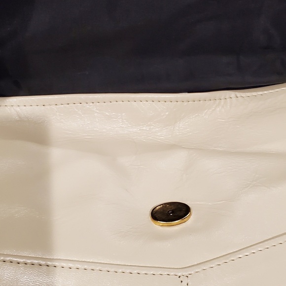 Mosseff Original bag cream with frosted gold handle 3" - Picture 7 of 8